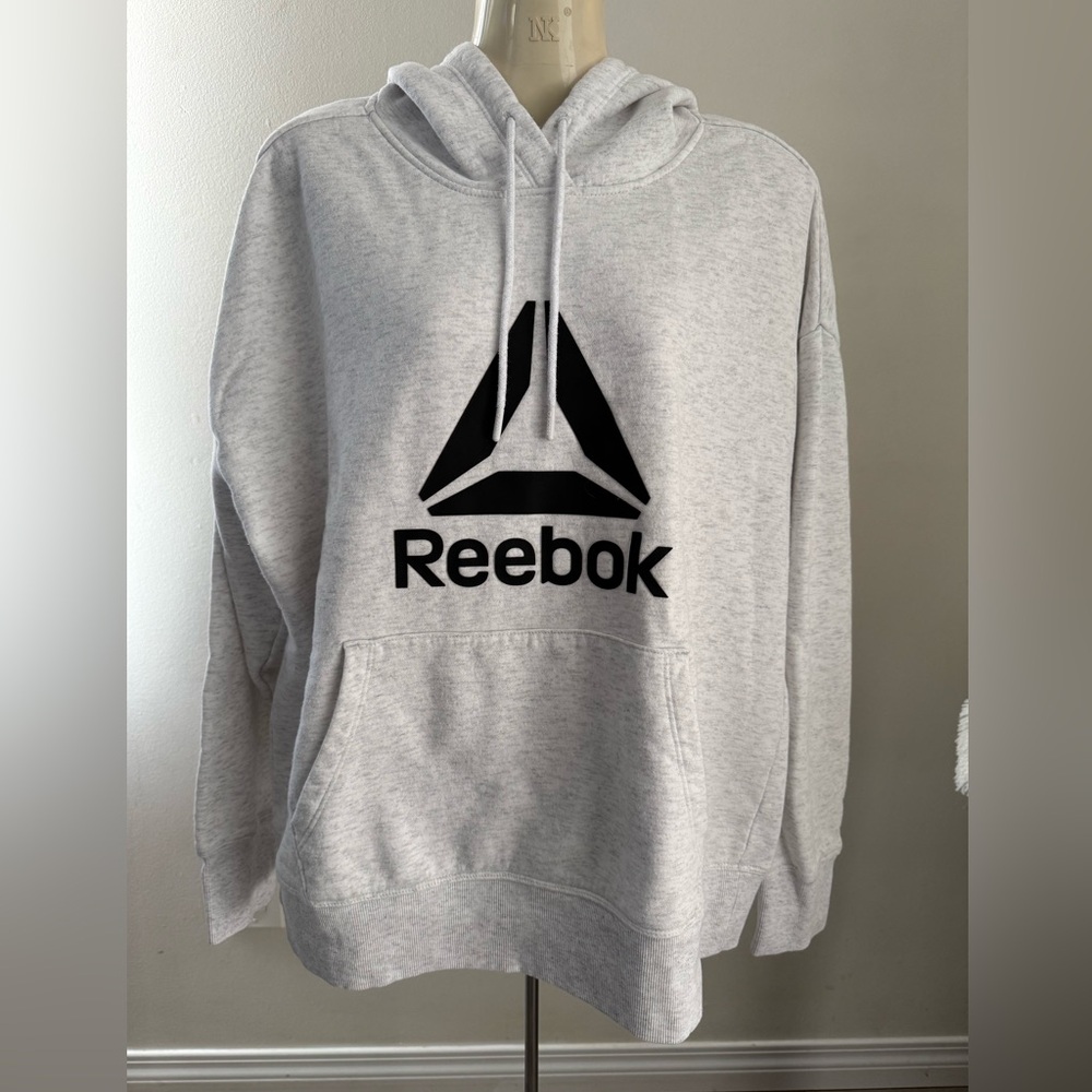 46. Reebok Light Gray Hoodie